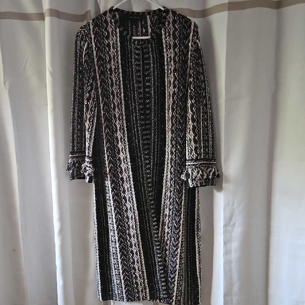 St. John Black and White Jacket